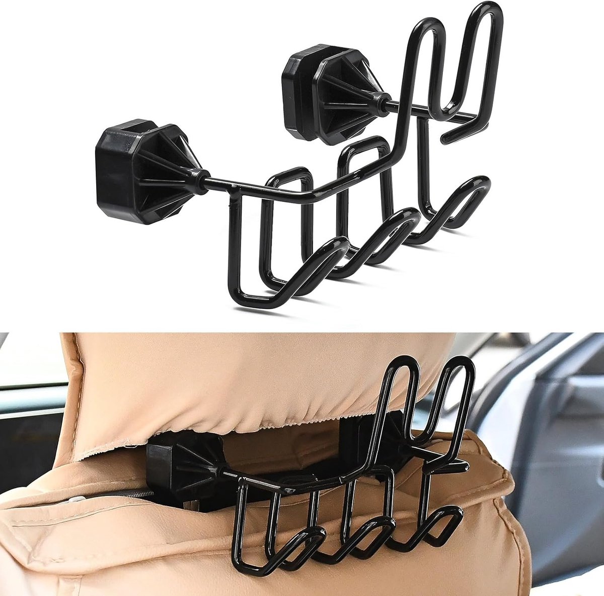 Auto Achterbank Cap Hanger - Holding Helmen Zonnehoeden en Baseball Caps - Houder Opbergrek Auto Accessoires - ShopVlot