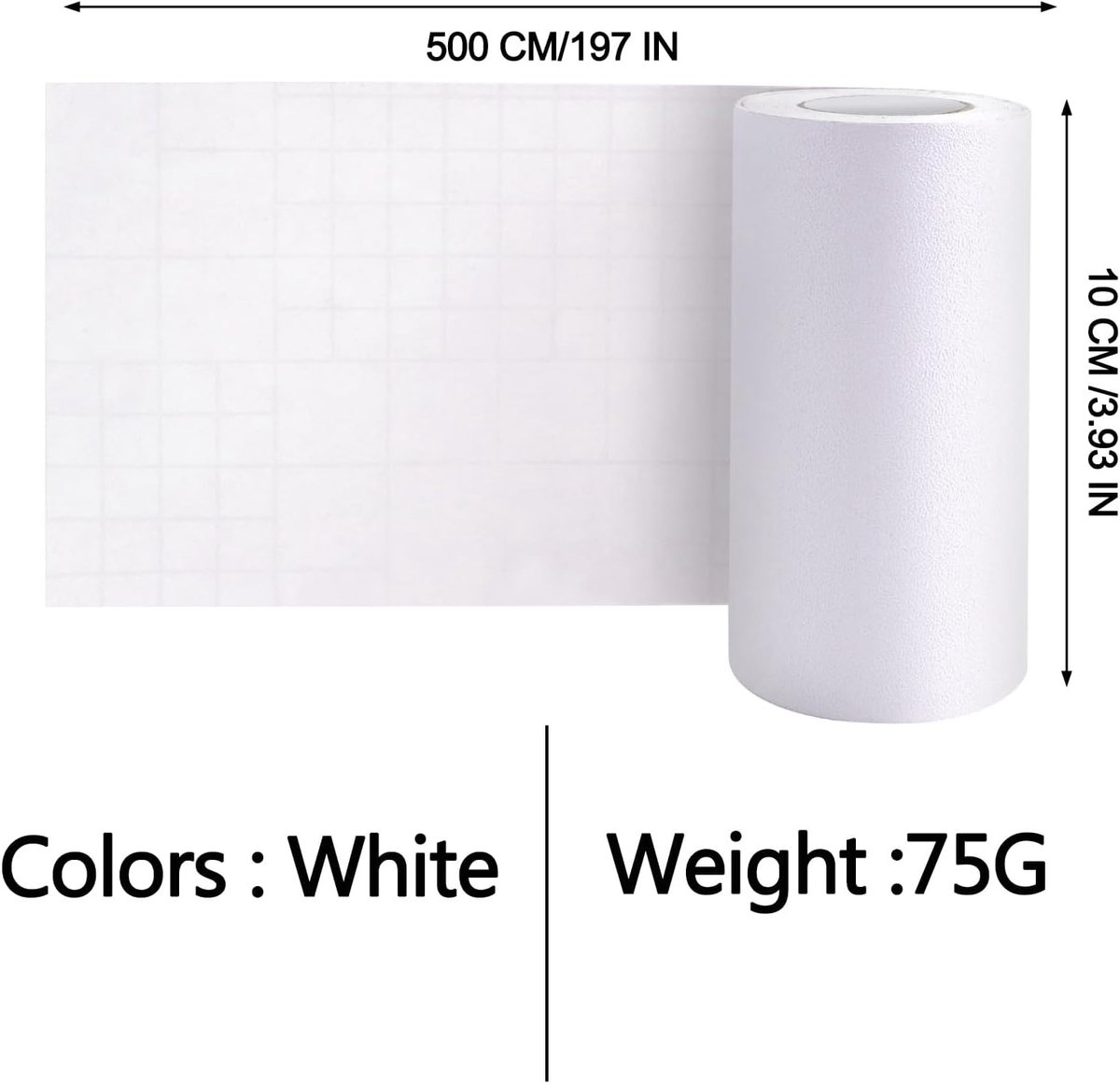 Self-Adhesive Wall Sticker Border 10cm x 500CM, Wallpaper Border, Self-Adhesive Border, Waterproof Wall Border for - ShopVlot