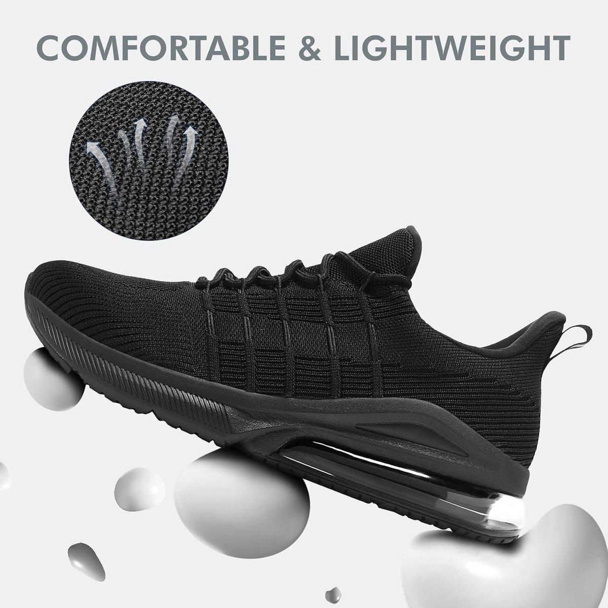 Safety Shoes Men Work Shoe Work Safety Shoes Lightweight Steel Toe Cap Shoes Breathable Slip Resistant Protective Air - ShopVlot