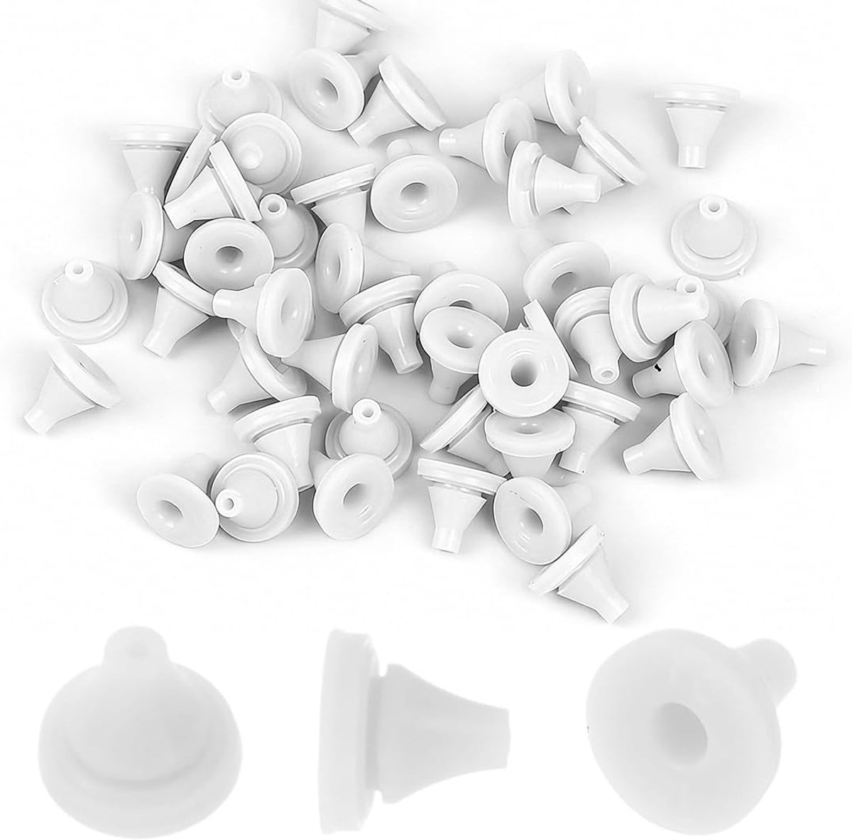 Douchekop Nozzles 50pcs - Siliconen 4mm - Warmtebestendig en flexibel - Eenvoudige vervanging - ShopVlot
