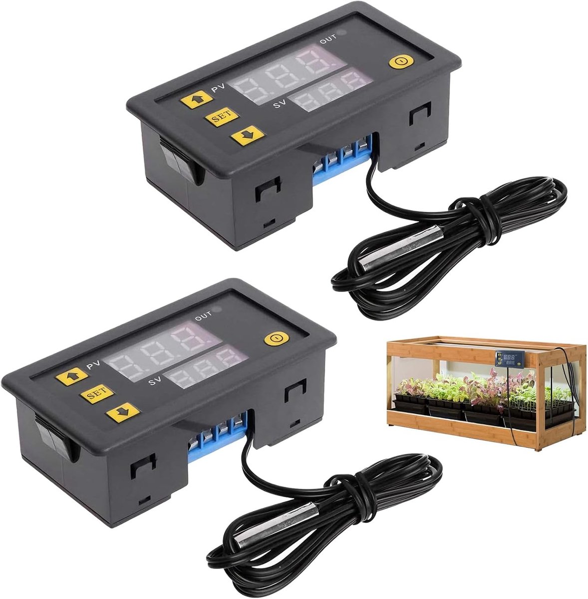 Digitale temperatuurcontroller W3230 - 20 A LED-display - Temperatuurbereik - Ideaal voor koelkasten - ShopVlot