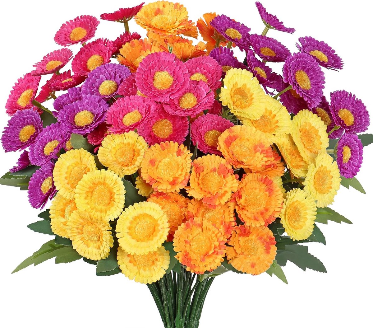 Kunstbloemen Daisies - Zijde - UV-bestendig - Perfect voor tuindecoratie - ShopVlot