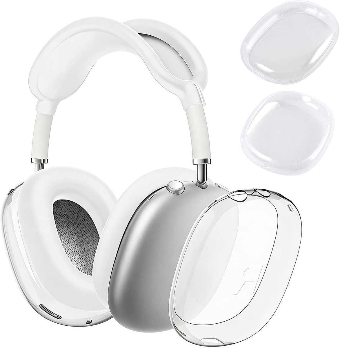 Hoofdtelefoonhoes 2 Pack - Dun TPU - Schokbestendig en krasbestendig - Bescherming zonder ontwerpcompromis - ShopVlot