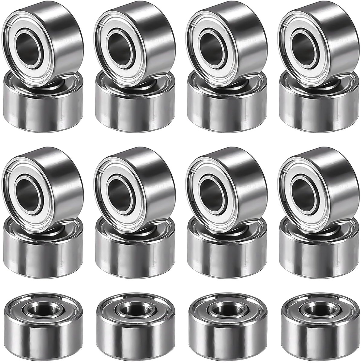 20Pcs Ball Bearing 3x8x4mm, 693ZZ Ball Bearing Miniature Double Shield Bearing Groove Ball Bearings for - ShopVlot