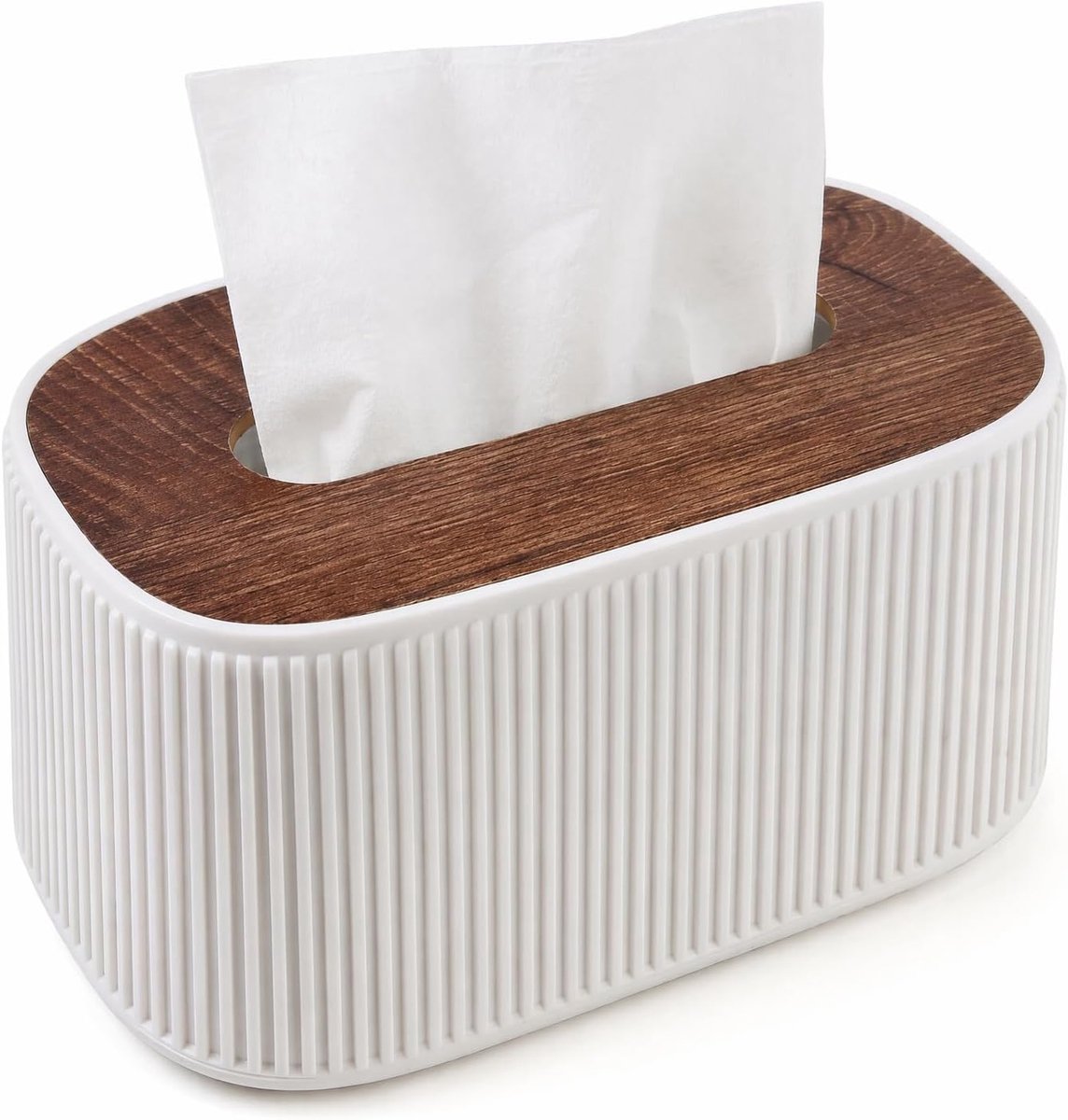 Tissue Box, decoratieve doos met automatische veer en grote opening, 21 x 13,5 x 9,5 cm, opslag voor papieren - ShopVlot