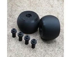 2 Pieces Replacement Front Wheel with 4 Axles Compatible with Bosch Indego 300 350 400 500 700 Robot Lawnmower Caster - ShopVlot