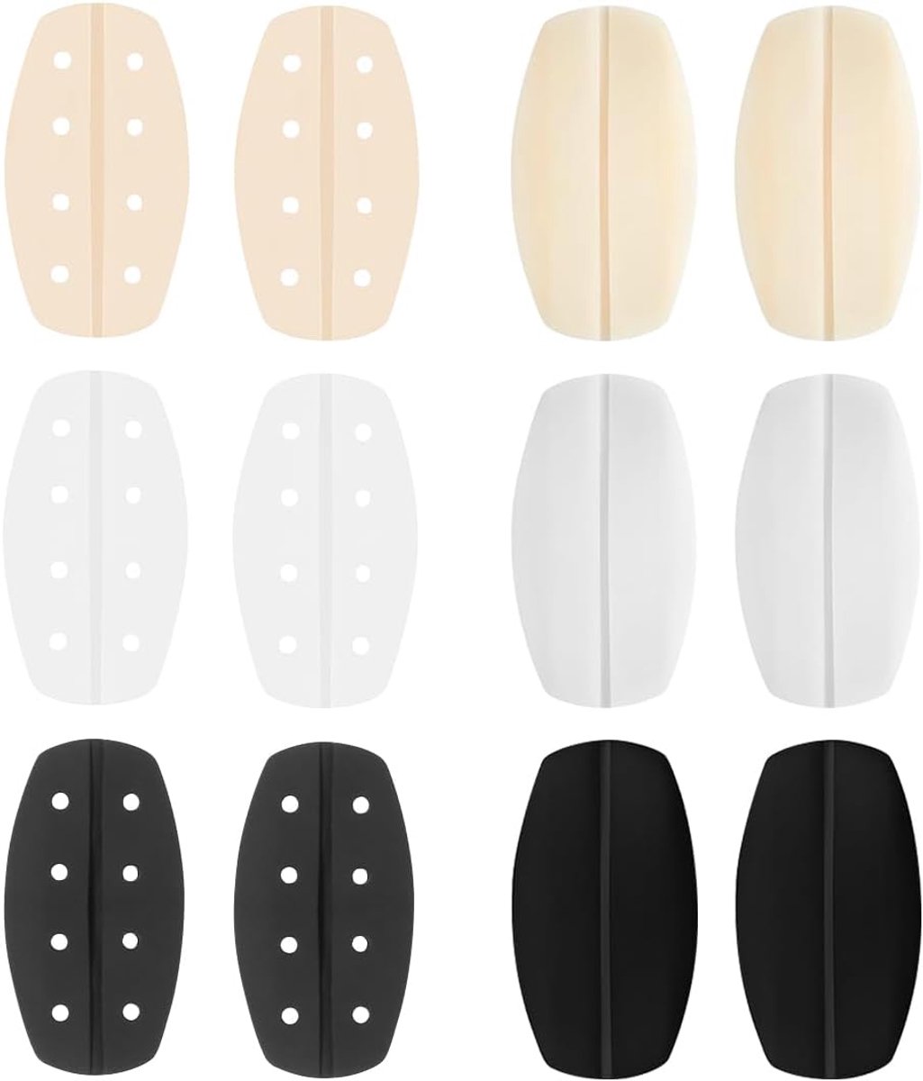 Bra Straps for Women, 6 Pairs Non-Slip Silicone Bra Shoulder Pads for Bra, Soft Comfortable for Women Girls (Skin - ShopVlot
