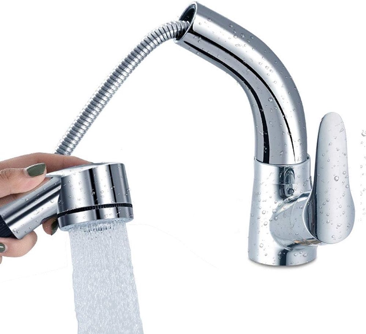 Mengkraan Keuken - Meerdere Functies - Uittrekbare Sprinkler - Efficiënte Waterbesparing - ShopVlot