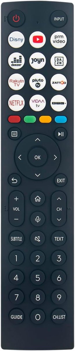 ALLIMITY ERF2M36H(0011) Voice Remote Control Replacement Suitable For Hisense QLED 4K TV 43E7K 50E7K 55E7K 65E7K 75E7K - ShopVlot