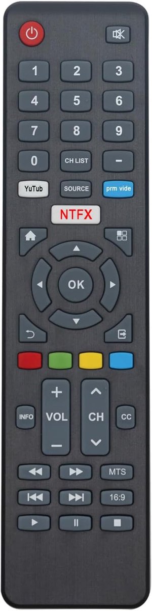 ALLIMITY Replace Remote Control for Dyon Smart TV Movie 49 XT - 43 - 55 - 65 - 22 D800180 - 24 D800177 - 40 D800174 - ShopVlot