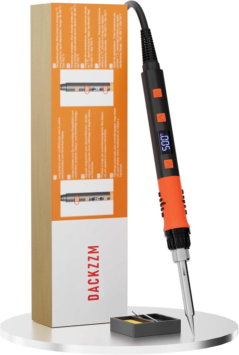 Heat Set Insert Tool, verticale smelthulp voor schroefdraadinzetstukken, 90 W, soldeerbout met soldeerbout voor - ShopVlot