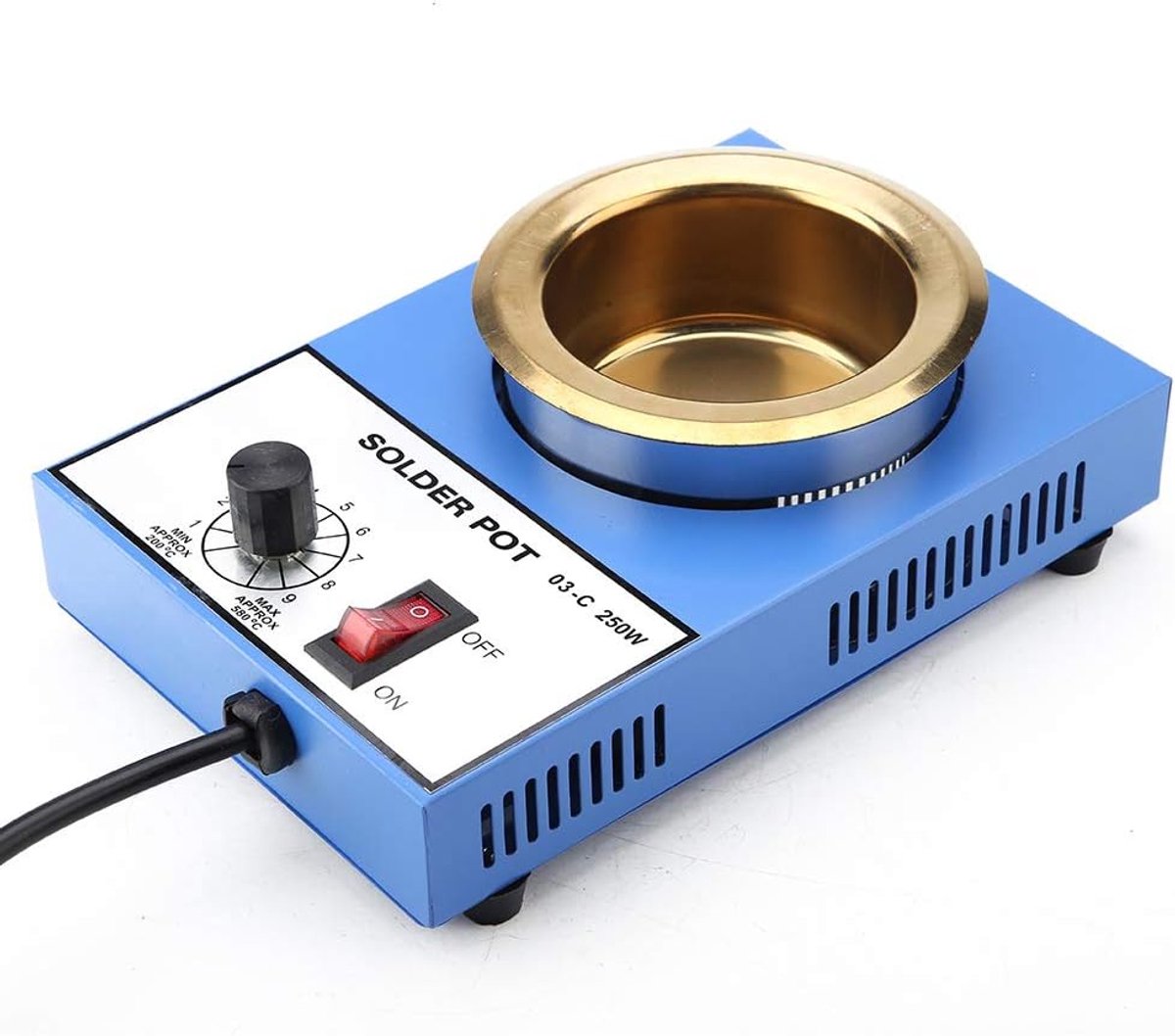 Soldering Pot, 220V 100MM Soldering Pot Soldering Pot Desoldering Bath (EU plug)(250W) - ShopVlot