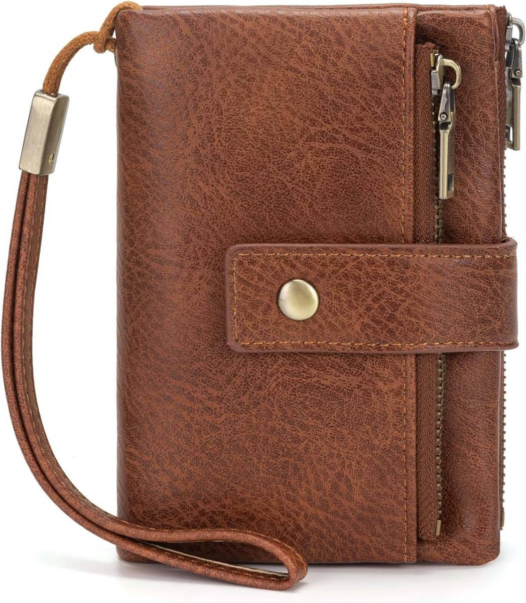 CHAOFANXI Wallet ladies leather RFID blocking,wallet ladies small of soft,small wallet ladies with large - ShopVlot