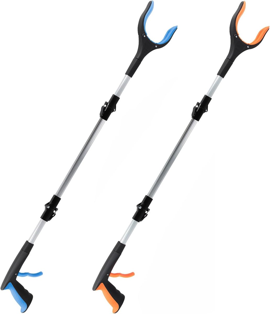 Set of 2 Waste Cleaners, 91 cm Gripper, Helping Hand Gripper for Reach Aids and Adults, with Magnetic Tip and 360° - ShopVlot