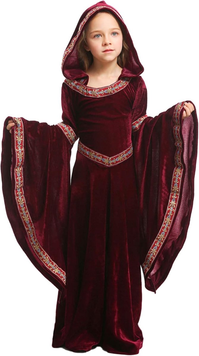 Feynman Medieval Costume Women's Medieval Renaissance Nobility Palace Princess Dress Halloween Victorian Queen Costume - ShopVlot