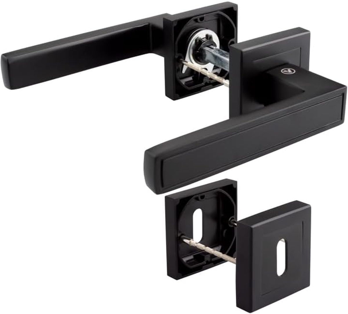 Black door handles for room door, elegant door handle, elegant interior door handles for room door - ShopVlot