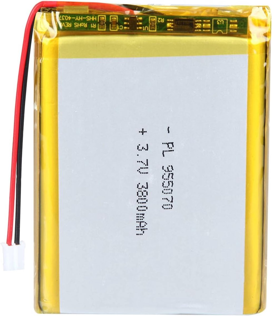 3.7 V 3800 mAh Battery 955070 Lithium Polymer Ion Lithium-Ion Li-Po Battery with 2P-PH Connection with 2 mm Grid Size - ShopVlot