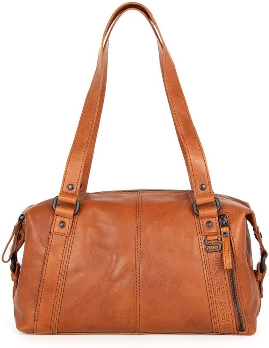 Leather Handbag Kayleigh, brandy - ShopVlot