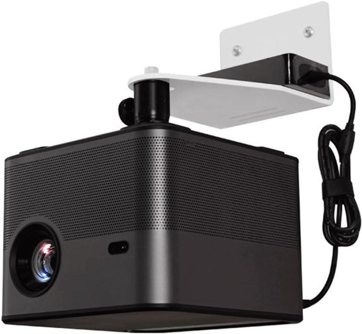 Projector Beugel - Hanger Muur - Thuisbioscoop Inrichten - 360 Graden Verstelbaar - Compact Ontwerp - Wit