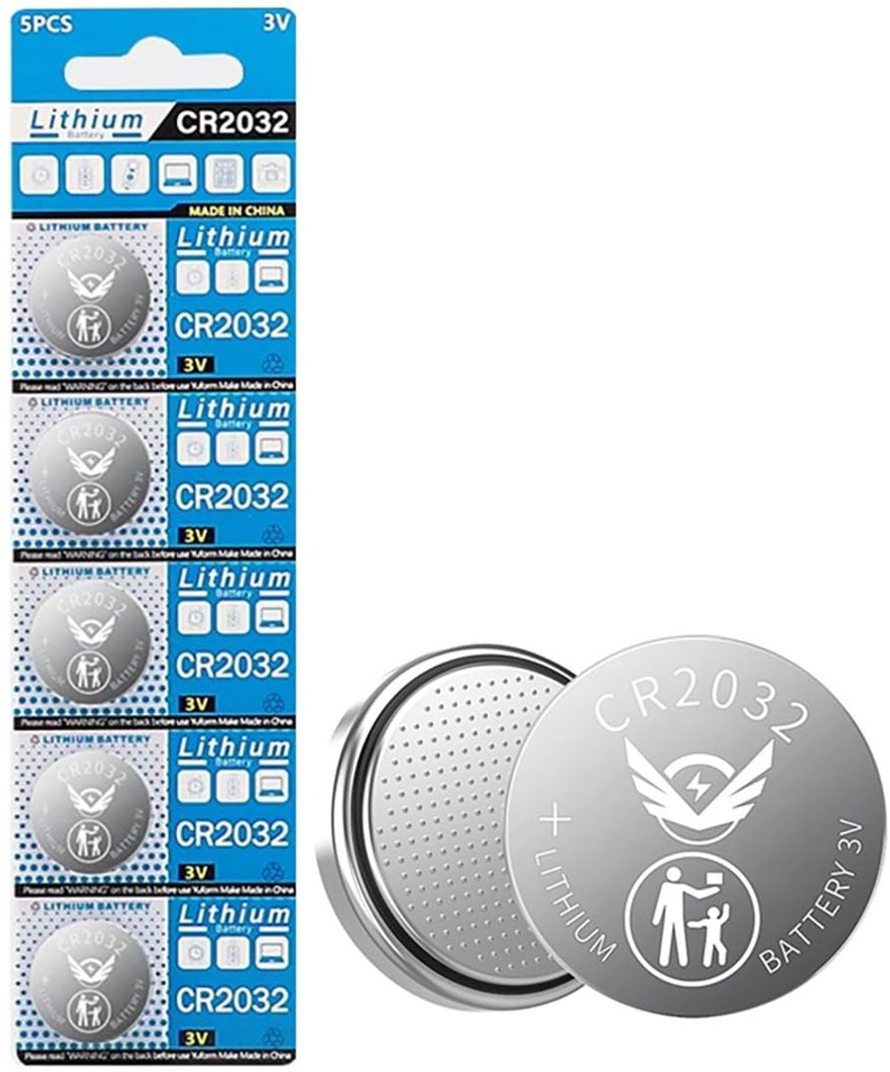 Solidchoice - CR2032 Lithium Batterijen, 5 Stuks in Kindveilige Verpakking