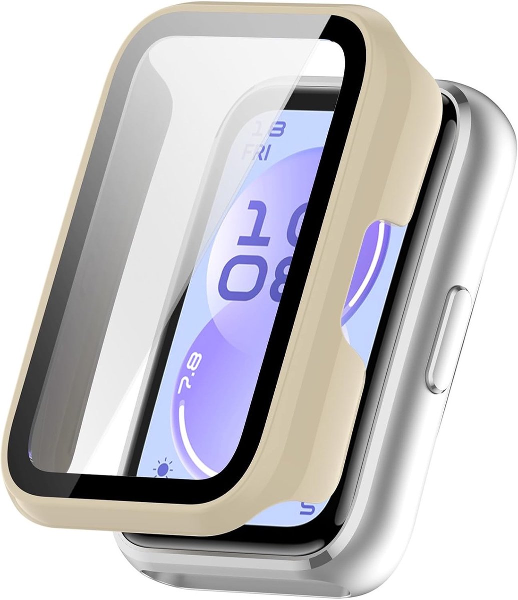 Screenprotector Case - Ivoorwit - HD bescherming - Gemakkelijk te installeren - ShopVlot