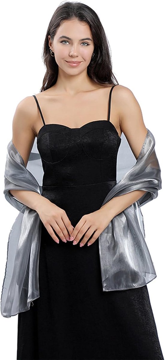 Sjaal voor dames 70 × 170 cm - elegante chiffon sjaals - lichtgewicht en modieus - perfect voor feesten - ShopVlot