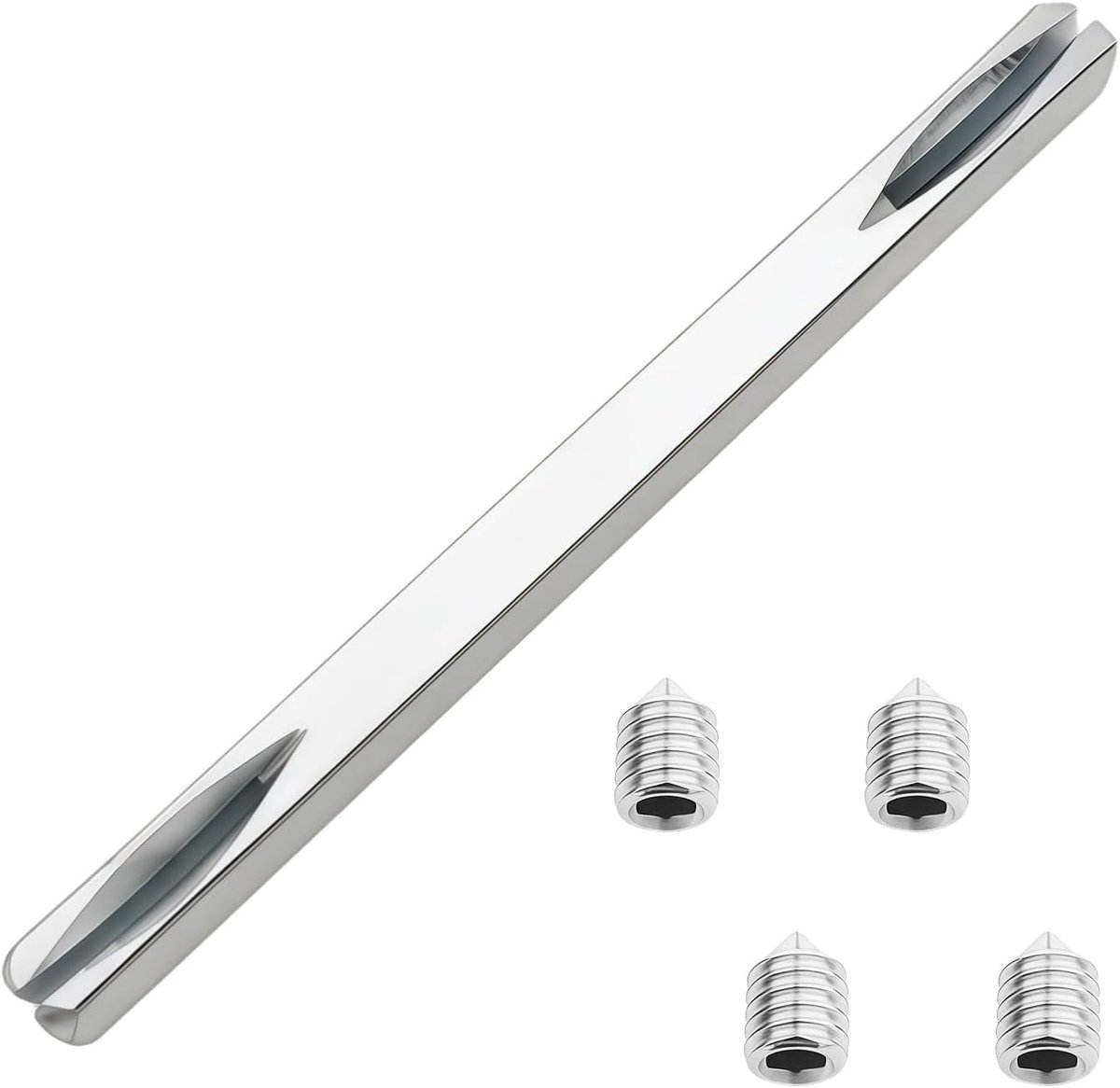 Deurschijf 8mm x 150mm - carbonstaal - inclusief M6 schroeven - eenvoudig te installeren - ShopVlot