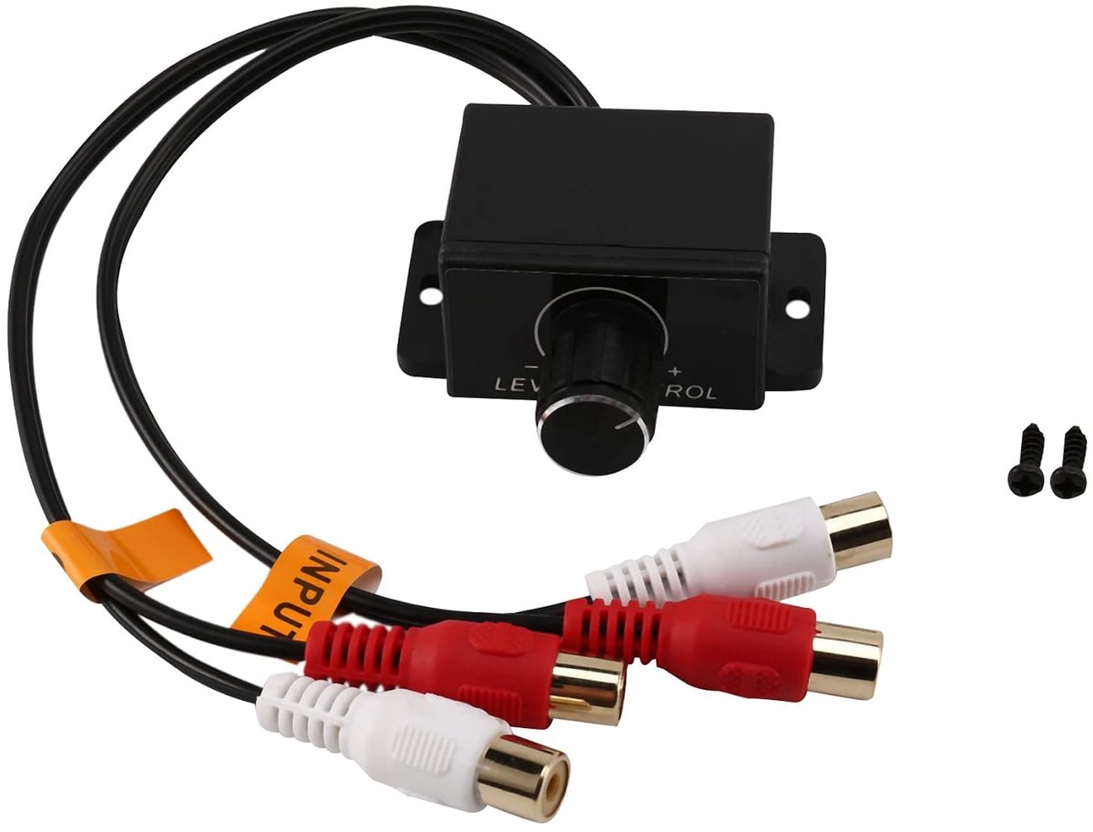 Volumeregelaar - Gain Level - Zwart - Perfect voor auto en home audio - ShopVlot