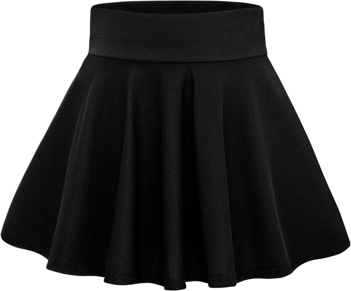 Skorts meisjes 9-14 jaar - zwarte hoge taille - gerimpeld en geplooid - perfect voor warme zomerdagen - ShopVlot