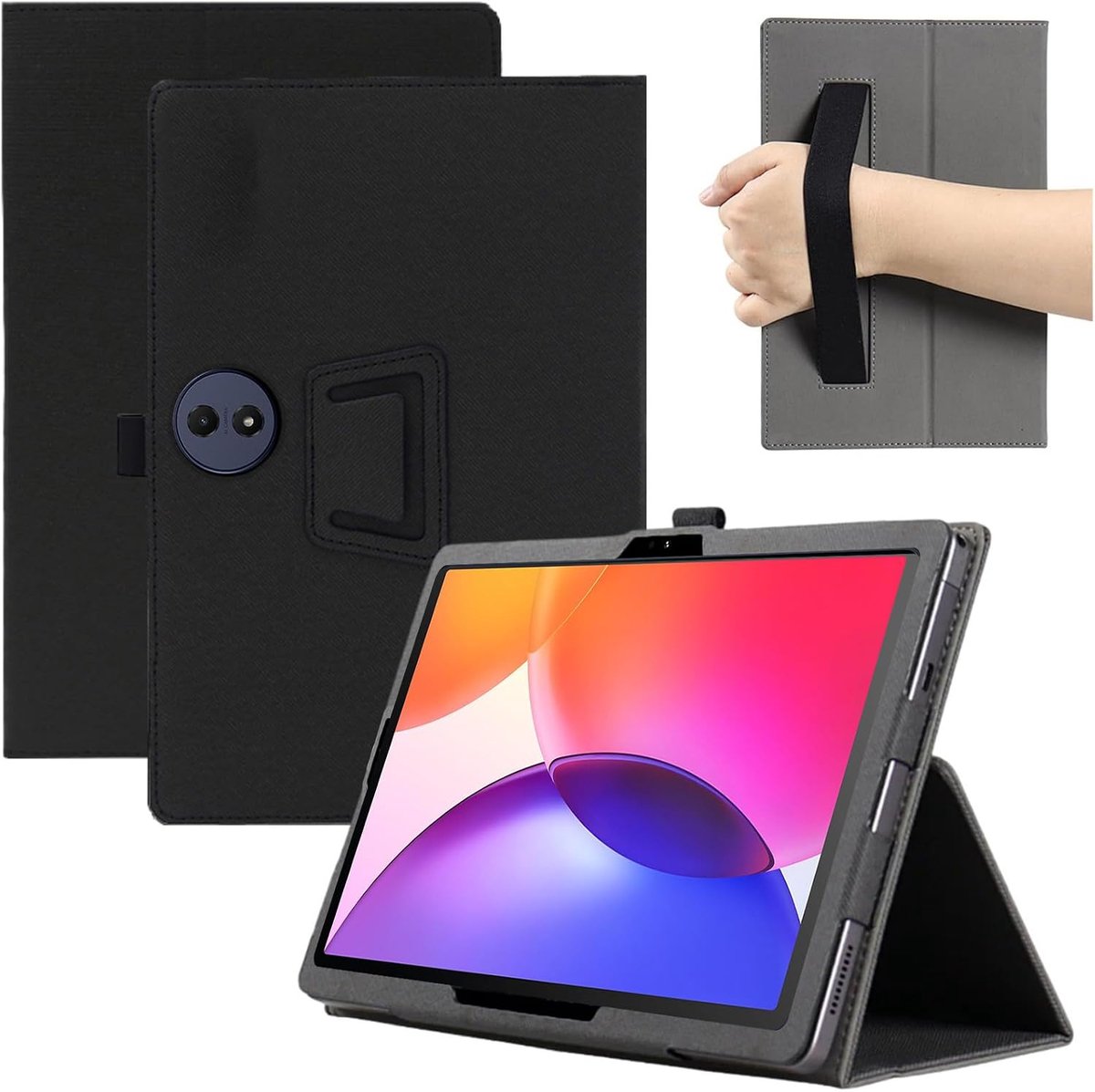 MEMELOKA Beschermhoes voor TCL Tab A1 Plus 12,2 inch, lichte en dunne beschermhoes van PU-leer met polsband, zachte - ShopVlot