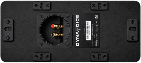 Dynavoice Magic CR-4 Black Matt - Passive Center Speaker 2-Way, 2x4" Woofer + 1" Tweeter, Only 11cm Deep, Front Bass - ShopVlot — afbeelding 2