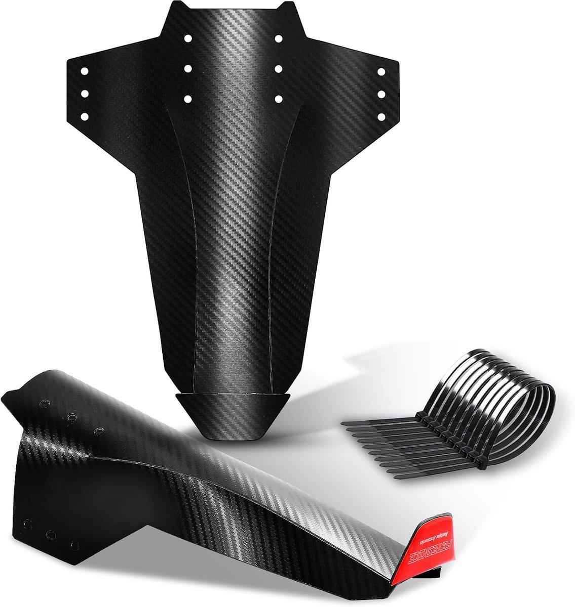 FETESNICE Reflector MTB mudguard front rear and front, effective splash guard for your mountain bike (LIGHT-2-TW) - ShopVlot