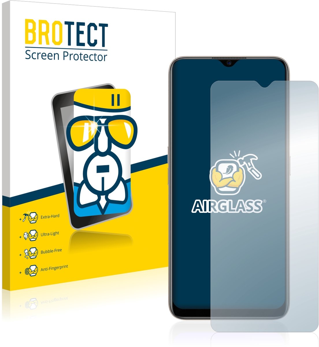 Screenprotector voor Oppo A5 2020 Beschermglas transparant