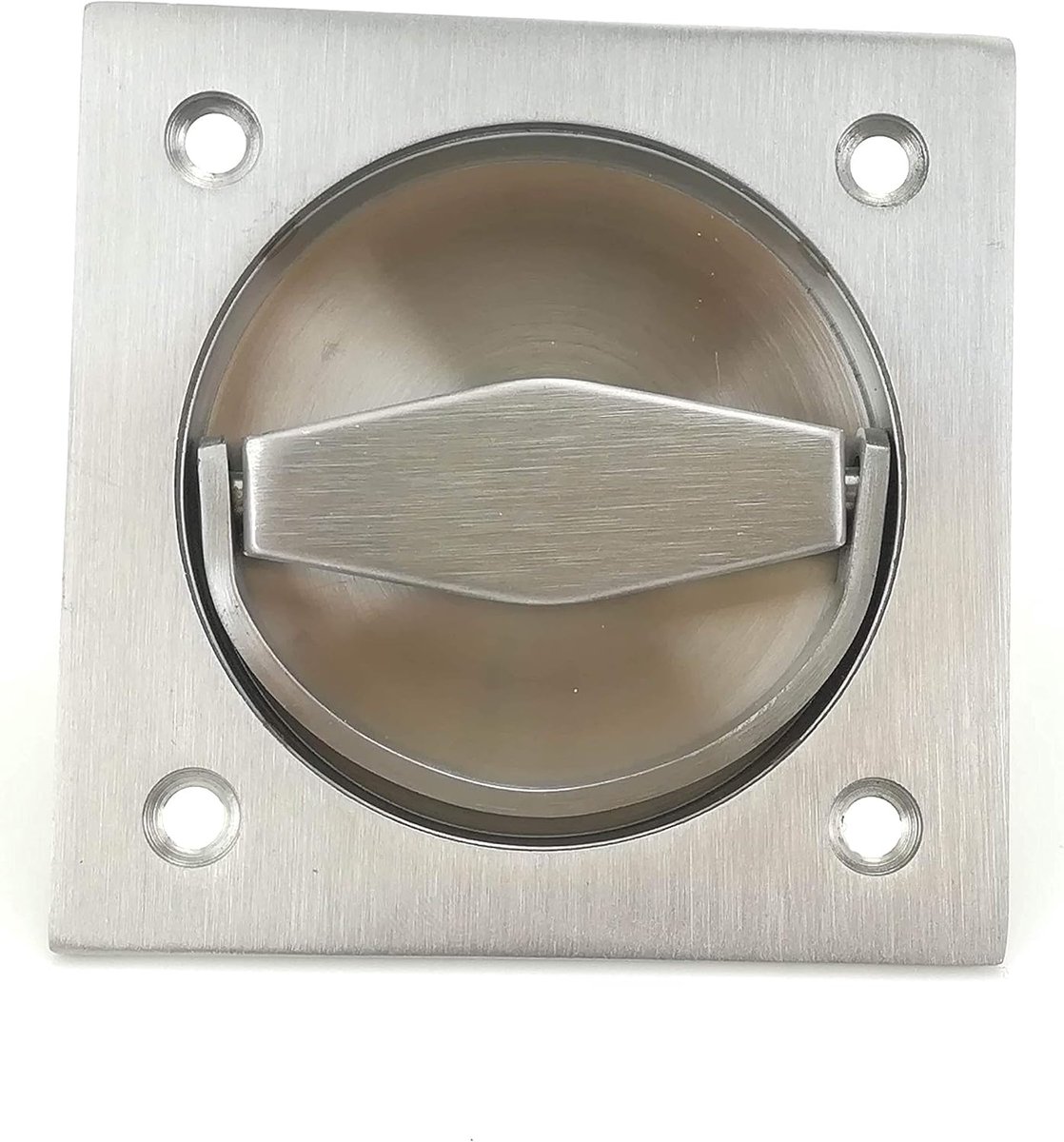 304 stainless steel square countersunk cup ring coil drawn handle invisible door handle electric box handles - ShopVlot