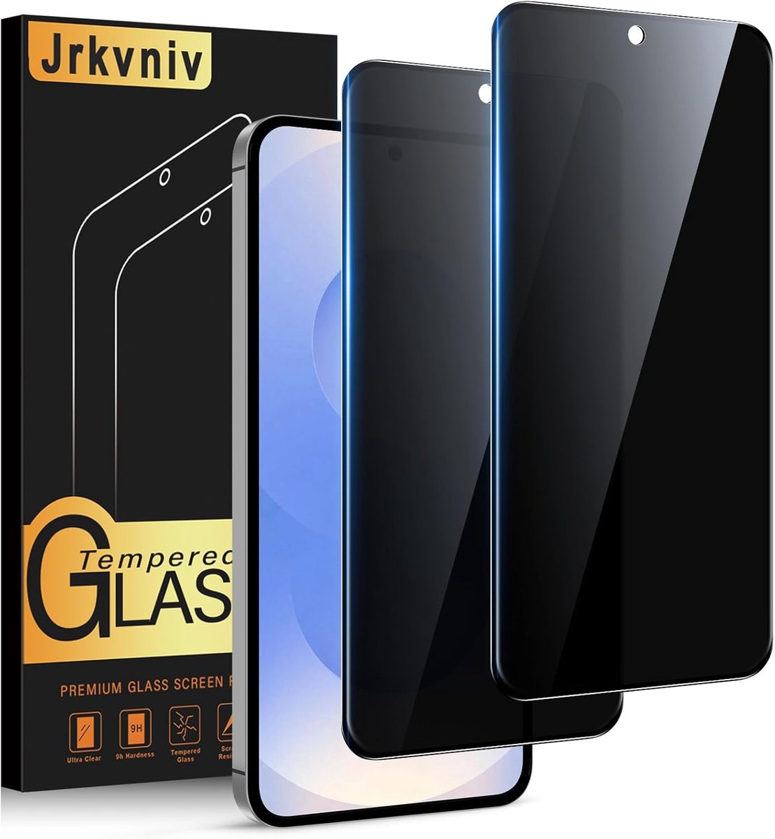 Gehard glas voor Samsung Galaxy S26, 2 stuks, anti-spion, 9H hardheid, anti-spion, anti-kras, anti-bubbel, privacy - ShopVlot