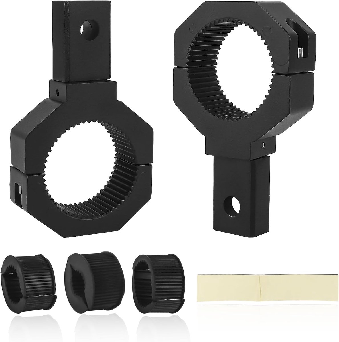 Chelhead LED Light Strip Mounting Brackets, Suitable for 1 to 2 Inch Round Tubes, Swivel Aluminium Motor Mount - ShopVlot