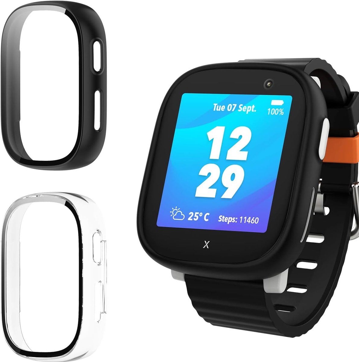 Hoes compatibel met Xplora X6 Play, beschermhoes, 2 stuks harde case met displaybescherming voor pantserglas - ShopVlot