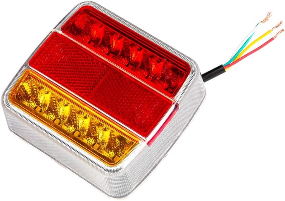 Trailer, Rear Light, Brake Light, 12 V, for Caravan, Motorhome, Truck, with License Plate Light, Waterproof Rear Lights - ShopVlot
