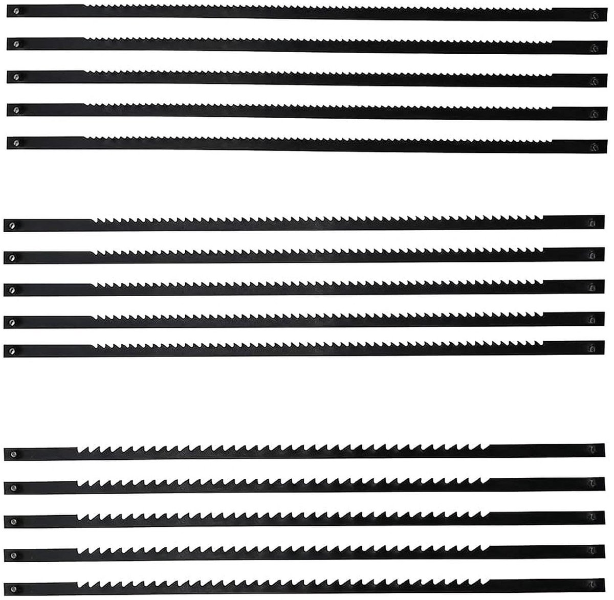 Scroll Saw Blades 127 mm 10/14/18 Scroll Saw Blades with Pointed Teeth for Scroll Saw - Pack of 15 - ShopVlot