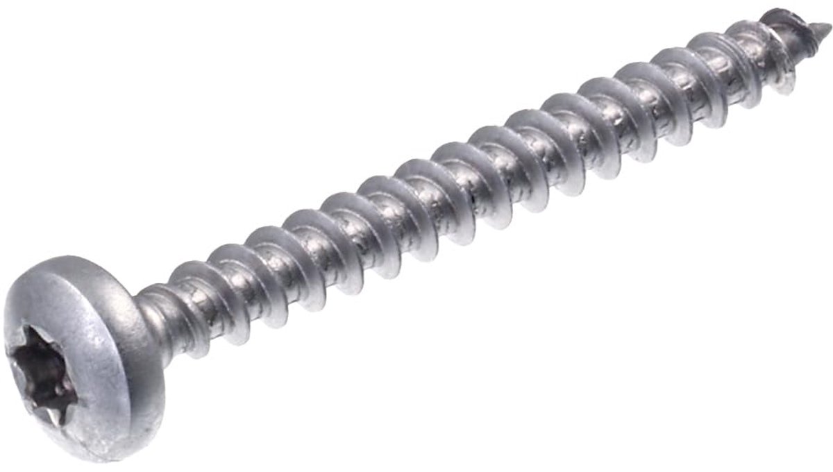 SECCARO Chipboard Screw Semicircular Head 6 x 60 mm, Stainless Steel V2A VA A2, Wood Screw with Full Thread - ShopVlot