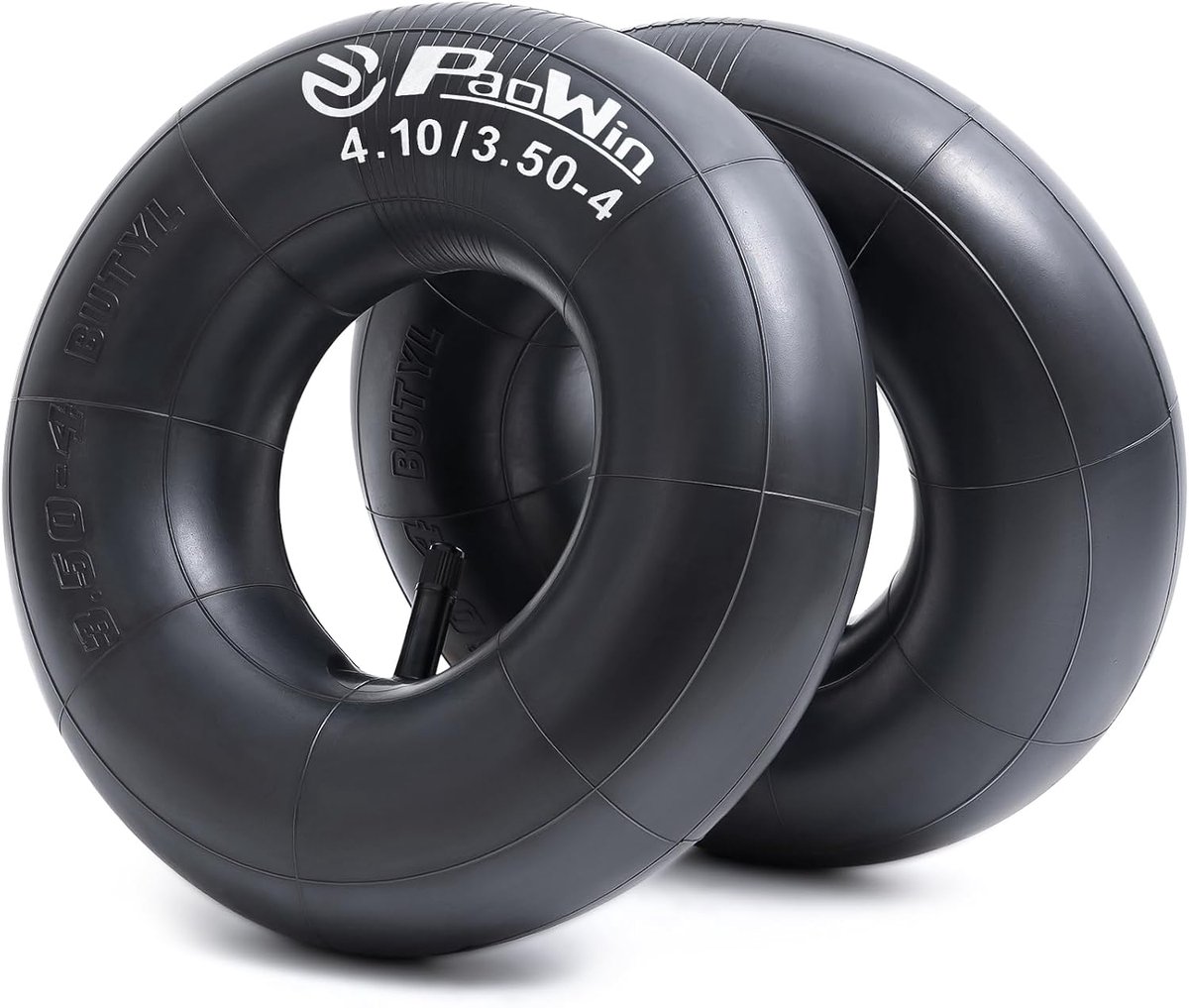 2 x 4.10/3.50-4 Wheelbarrow Wheel Hose, Ride-on Mower Hose, Replacement Pneumatic Tyre Hose with 4.10-4/3.50-4 Sliding - ShopVlot