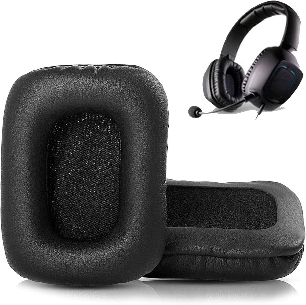 Ear cushions compatible with Creative Sound Blaster Tactic 3D Alpha headset, replacement ear pads with softer protein - ShopVlot