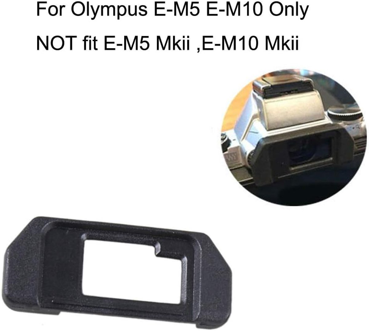 EP-10 Eyepiece Eyepiece Viewfinder Eyecake Replacement for Olympus OM-D E-M10 / E-M5 Mark I Silver/Black Mirrorless - ShopVlot
