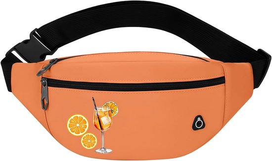 Buiktas oranje, Aperol kostuums, sinaasappelschijven, outdoorsport, carnaval, Aperol tas, spuitaccessoires - ShopVlot