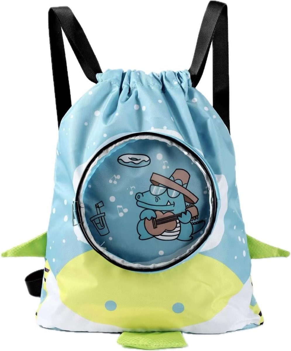 Kids Swimming Bag Kids Pool Bag with Compartment Drawstring Bag for Kids Sports Bag Pool Bag for Swimming Pool Beach - ShopVlot