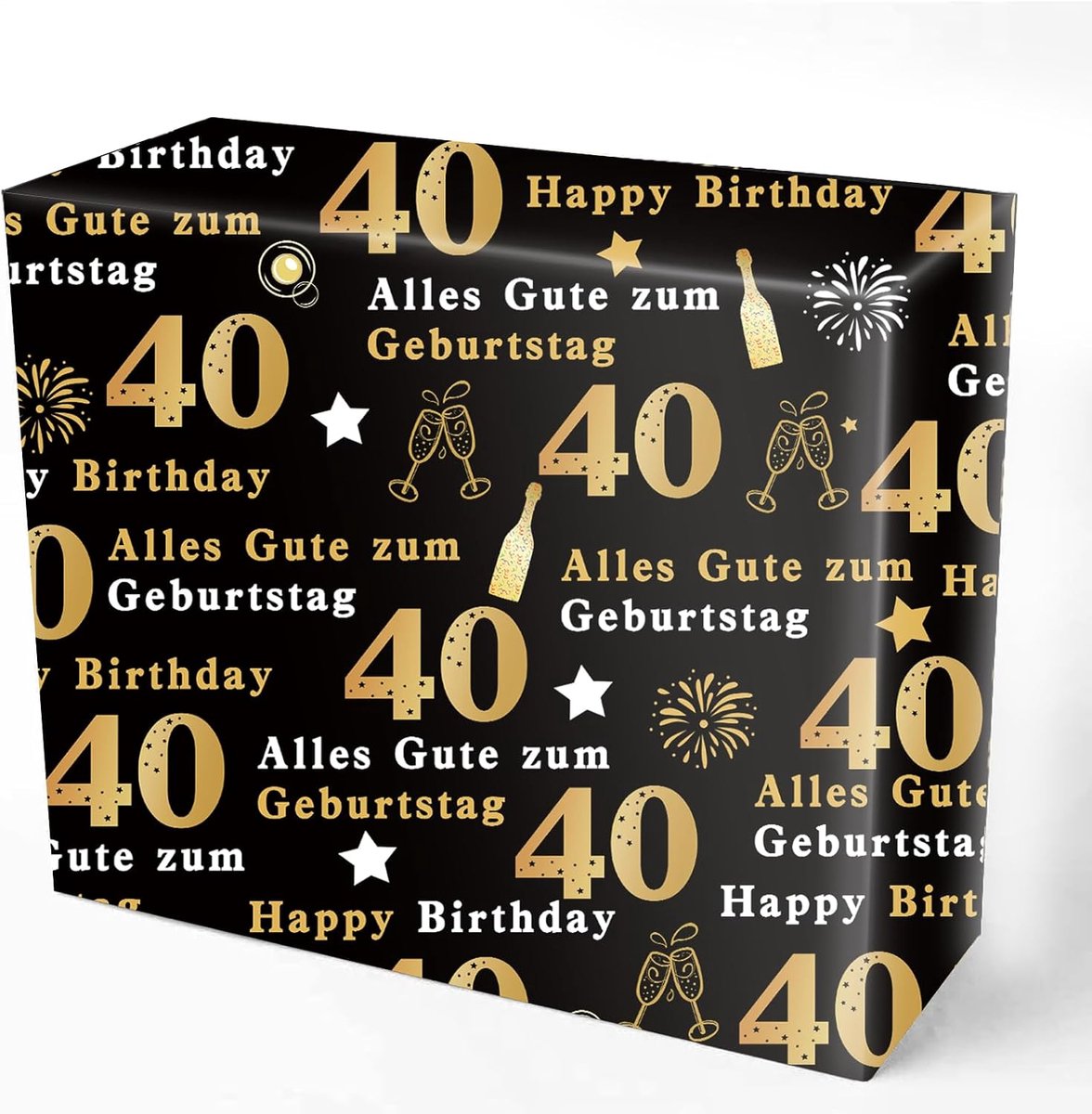 DazzJoy wrapping paper birthday (40) - ShopVlot