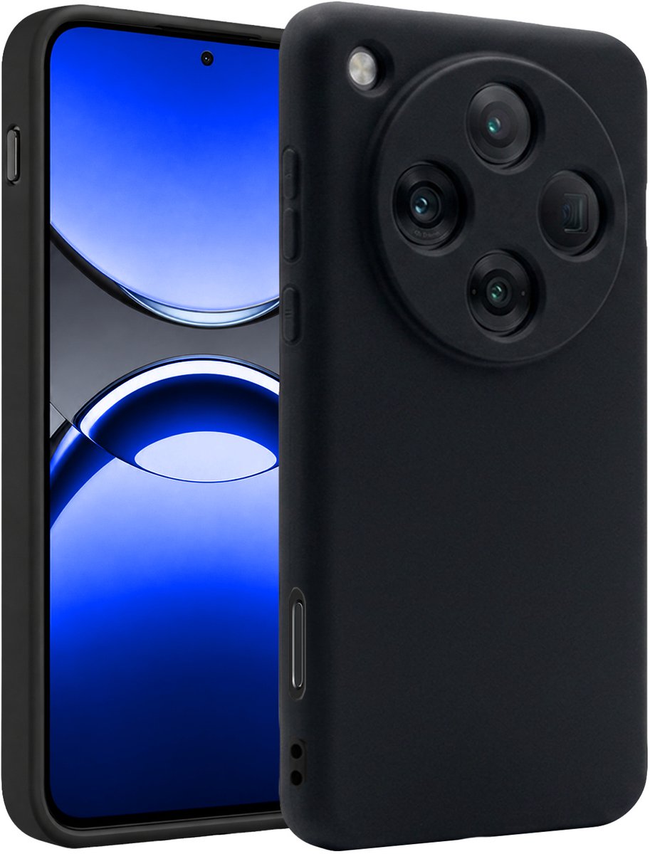 Hoesje - Geschikt voor OPPO Find X8 Pro - Sterk & Shockproof - Siliconen Case - Hoes Cover - Telefoonhoes - Zwart
