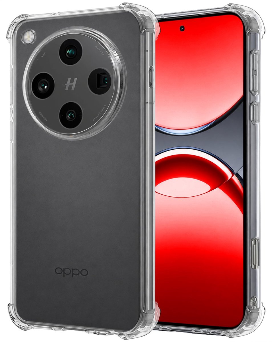 Hoesje - Geschikt voor OPPO Find X8 Pro - Sterk & Shockproof - Siliconen Case - Back Cover - Telefoon Hoes Shock Proof - Transparant