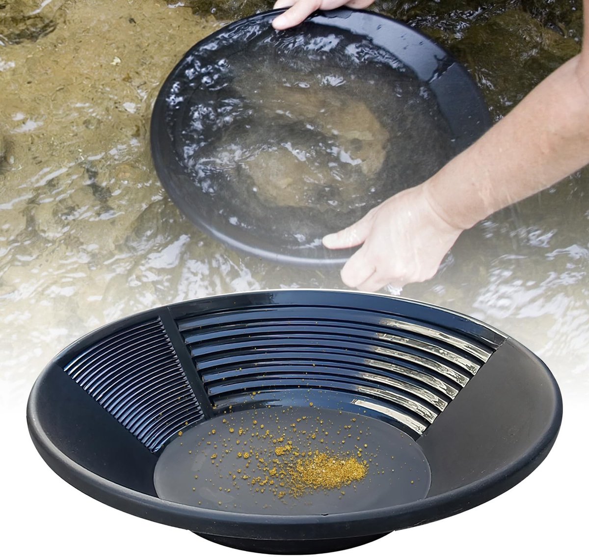 Solidchoice - Gouden Pan voor Het Mijnen van Edelmetaal, 38.5 cm