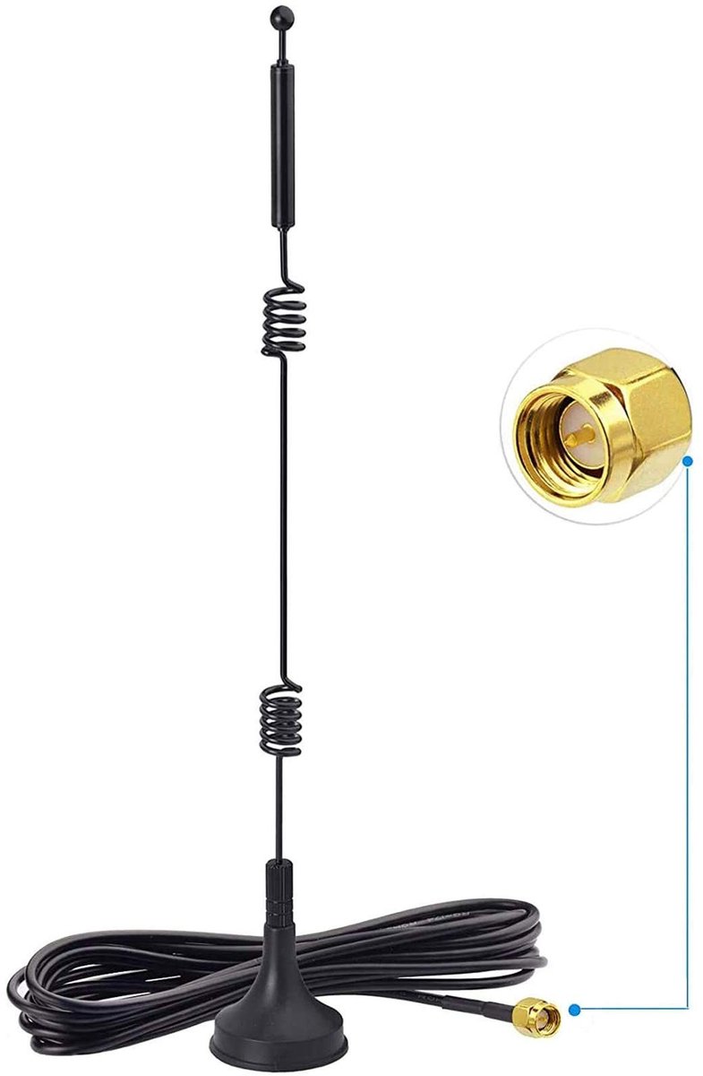 Solidchoice - Dual Band WiFi Antenne met Magnetische Basis en 3m Kabel